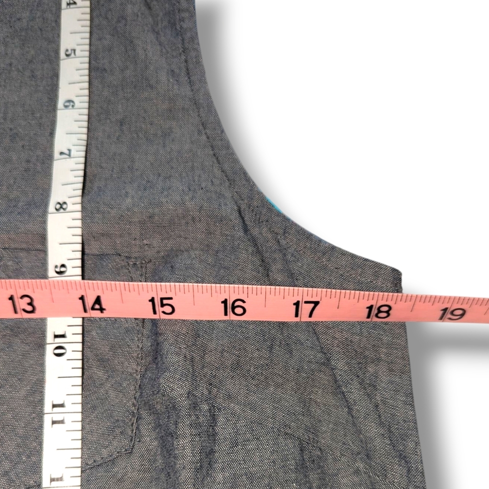 NWT WOMEN'S FIELD & STREAM SLEEVELESS MEDIUM SL CHAMBRAY TOP - Picture 13 of 13